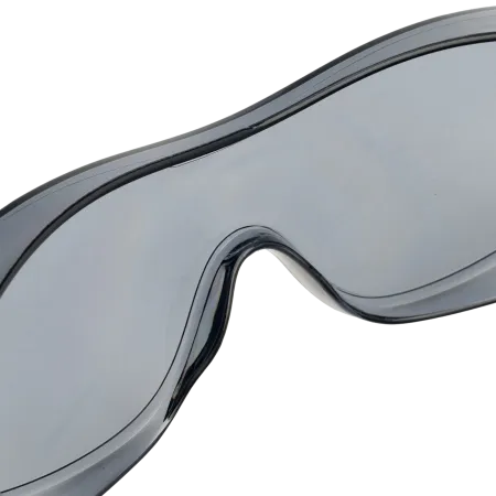 Очки защитные DENZEL открытые, поликарбонатные, увеличенная дымчатая линза, регулируемые дужки