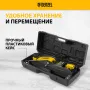 Домкрат гидравлический подкатной DENZEL 2 т, 135-385 мм, в пласт. кейсе