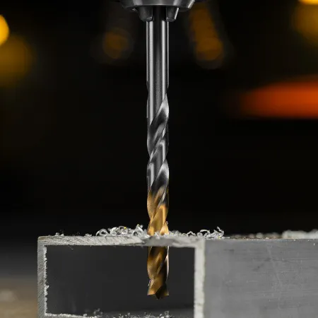 Сверло спиральное по металлу DENZEL 6,5 x 100 мм, Р6М5, Golden Tip