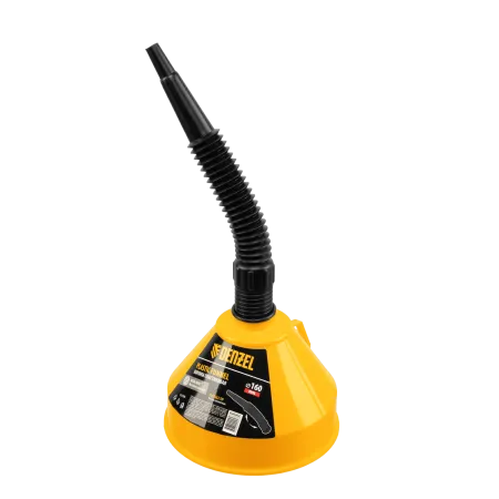 Воронка пластиковая DENZEL 160 мм с металлическим ситом и гибким наконечником