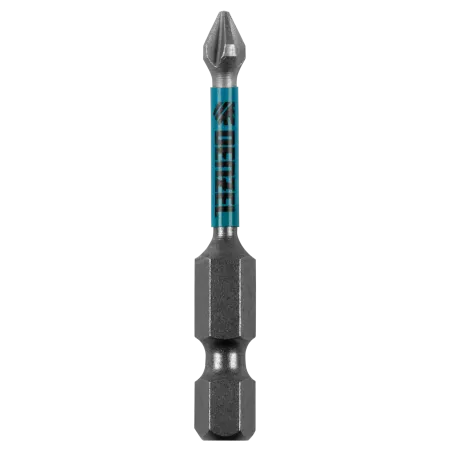 Бита DENZEL IMPACT, PH1x50 мм, лазерная обработка шлица, сталь S2, 10 шт., Е 6,3