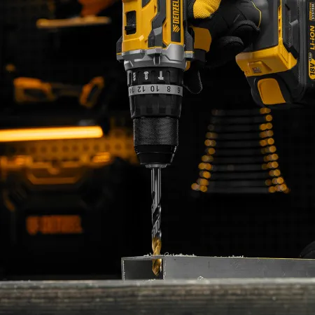 Сверло спиральное по металлу DENZEL 9 x 125 мм, Р6М5, Golden Tip, многогранная заточка