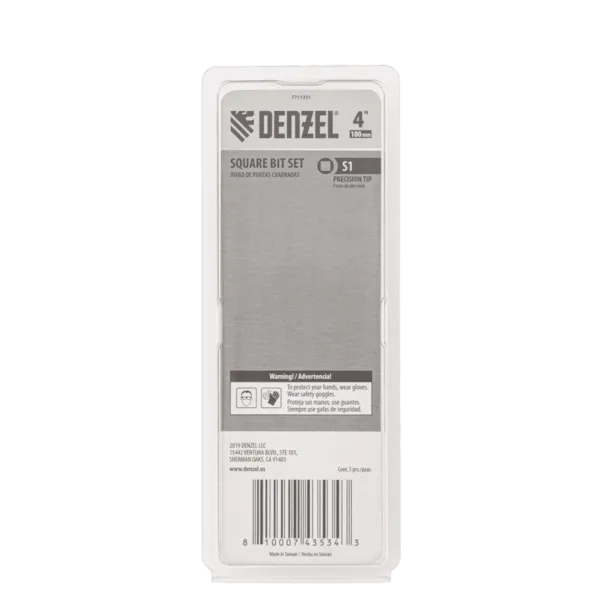 Набор бит DENZEL S1x100 мм, 5 шт.