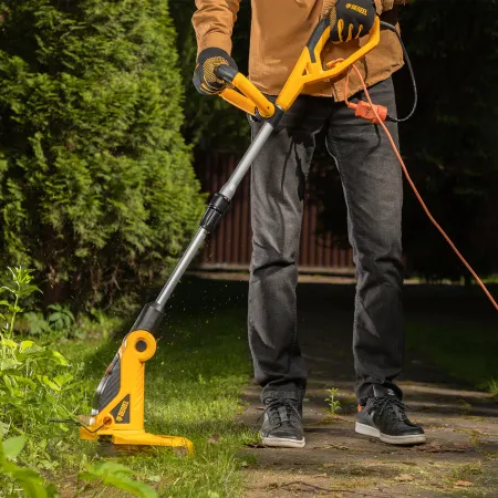 Триммер электрический DENZEL TE-650, 650 Вт, 330 мм, катушка автомат, телескопическая штанга