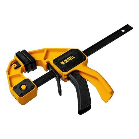 Струбцина DENZEL F-образная, быстрозажимная, 150 х 80 мм, усиленный нейлоновый корпус