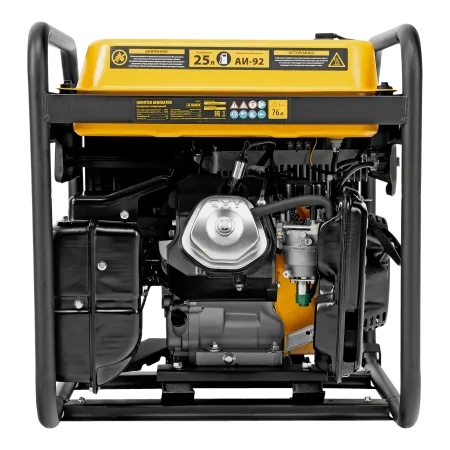 Генератор инверторный DENZEL GS-7500iFEA, 7,5 кВт, 230 В, открытый корпус, электростартер, ATS