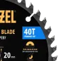 Пильный диск по дереву DENZEL с гвоздями, ф165 х 20 мм, 40 зубов