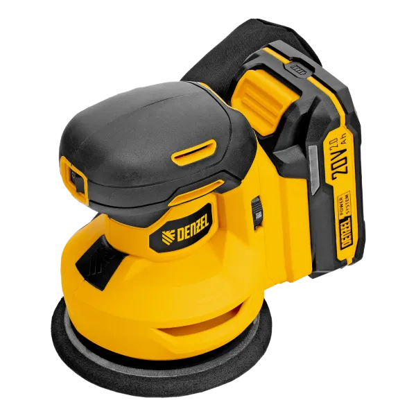 Машина шлифовальная эксцентриковая аккумуляторная DENZEL CROSH-20-125, Li-Ion, 20 В