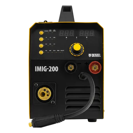 Аппарат инвертор. полуавтомат. cварки DENZEL IMIG-200, 200 А, ПВ 60%, катушка 5 кг