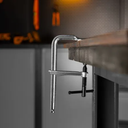 Струбцина DENZEL F-образная, 80x200мм, кованая