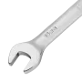 Ключ комбинированный трещоточный DENZEL, 14 мм, CrV, матовый хром