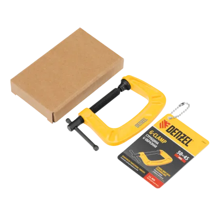 Струбцина DENZEL G-образная, усиленная, 50 мм