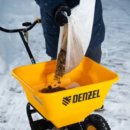 Механическая сеялка на колесах DENZEL 45 л