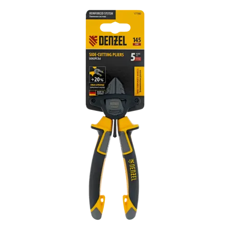 Бокорезы DENZEL 145 мм, трехкомпонентные рукоятки