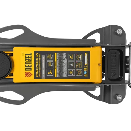 Домкрат гидравлический подкатной DENZEL 3 т, 75-500 мм, быстрый подъем, низкий подхват, проф.