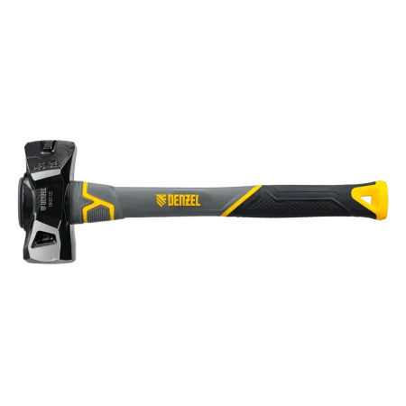 Кувалда с клиновидным бойком DENZEL 1,8 кг, фибергласовая рукоятка c TPR