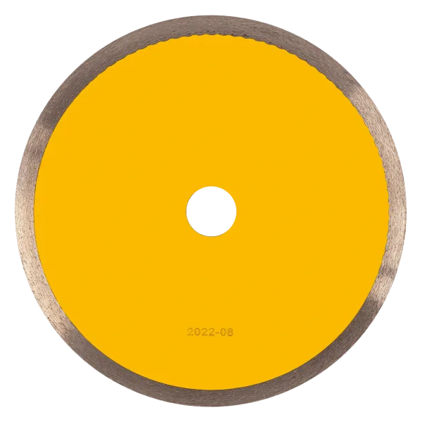 Диск алмазный сплошной DENZEL супертонкий, 200 х 25,4 мм, горячее прессование, мокрое резание