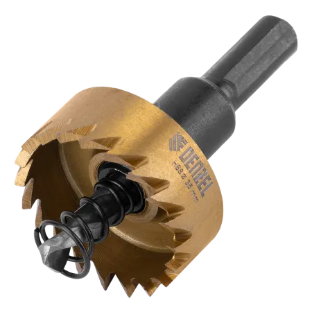 Коронка по металлу DENZEL 724110, 35 мм, HSS, нитридтитановое покрытие