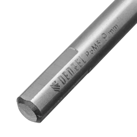 Сверло спиральное по металлу DENZEL 9 x 125 мм, Р6М5, Golden Tip, многогранная заточка