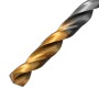 Сверло спиральное по металлу DENZEL 6 x 93 мм, Р6М5, Golden Tip