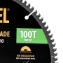Пильный диск по алюминию DENZEL ф255 х 30 мм, 100 зубьев