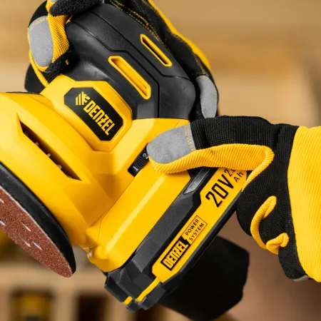 Машина шлифовальная эксцентриковая аккумуляторная DENZEL CROSH-20-125, Li-Ion, 20 В