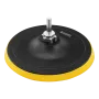 Тарелка опорная для дрели и УШМ DENZEL с липучкой, 150 мм, стандартная, с адаптером c М14 на d8