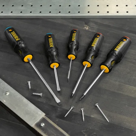 Набор отверток DENZEL 5 шт., PH+SL, S2, 3к рукоятка