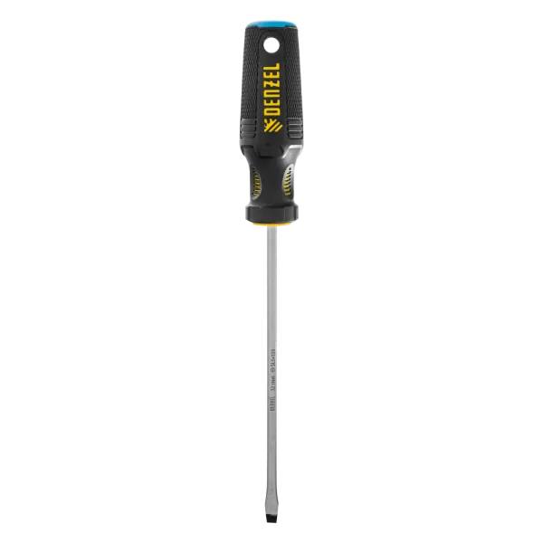 Отвертка DENZEL SL5x150 мм, S2, 3к рукоятка