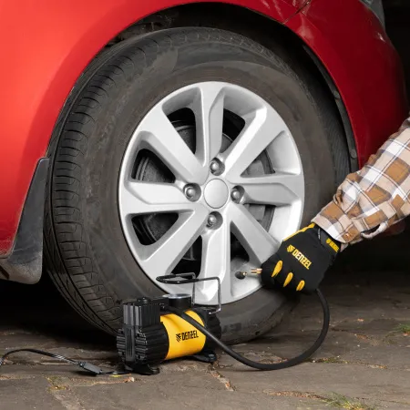 Автомобильный компрессор DENZEL AC-37, 12В, 7 атм, 37 л/мин, предохранитель