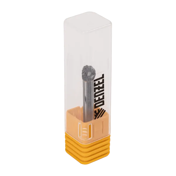 Борфреза по металлу DENZEL твердосплавная, шарообразная, тип-D, 8 мм