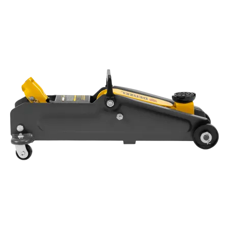 Домкрат гидравлический подкатной DENZEL 2 т, 135-385 мм, в пласт. кейсе
