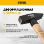 Молоток слесарный DENZEL 600 г, кованый квадратный боек, буковая рукоятка