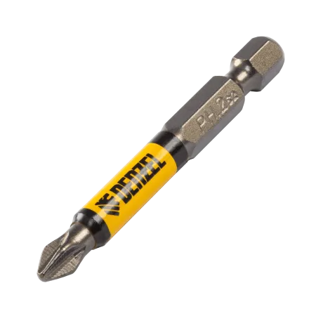 Бита DENZEL PH2х60, сталь S2, цилиндр., 10 шт. Е 6,3