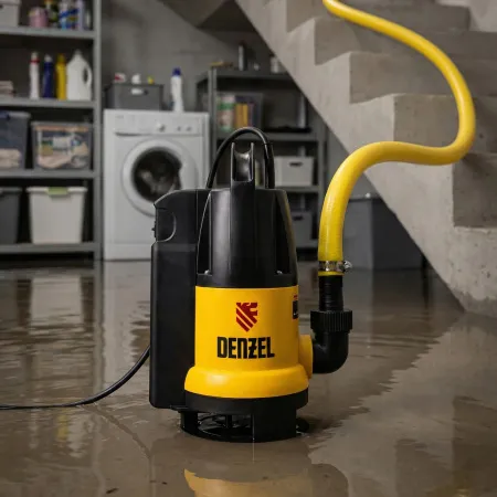 Дренажный насос DENZEL DP800A, 800 Вт, высота подъема 5 м, 13000 л/ч