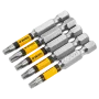 Набор бит DENZEL T20x50, 5 шт.