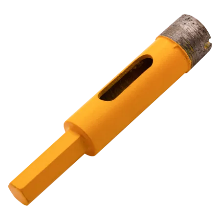 Сверло алмазное по керамограниту DENZEL 72676, 14 мм, мокрая резка, трехгранный хвостовик