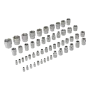 Набор инструментов DENZEL 1/2", 1/4", 3/8", CrV, S2, пластиковый кейс, 144 предмета
