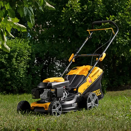 Газонокосилка бензиновая DENZEL GLD-460, 146 см3, ширина 46 см, ручная, 7 уровней