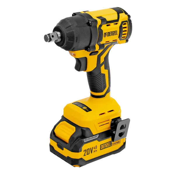 Гайковерт ударный аккумуляторный бесщет. DENZEL CIWH-BL-20-500, Li-Ion, 20 В