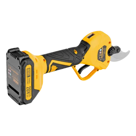 Секатор аккумуляторный, бесщет. DENZEL, CP-40BL, Li-Ion, 20 В, лезвия SK5