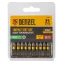 Бита DENZEL IMPACT, PZ2x25 мм, лазерная обработка шлица, сталь S2, 10 шт., Е 6,3