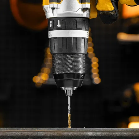 Набор сверл по металлу DENZEL, 1,5-6,5мм, Р6М5-TiN, Golden Tip, 13 шт