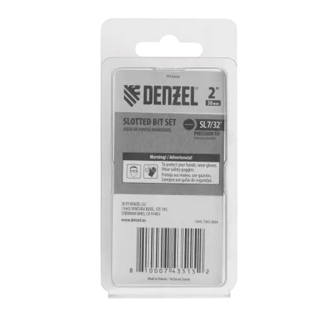 Набор бит DENZEL SL5,5x50, 5 шт.