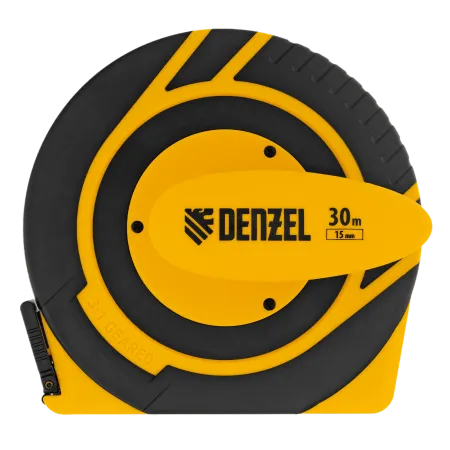 Рулетка геодезическая DENZEL 30 м х 15 мм, закрытый корпус, фиберглассовая лента