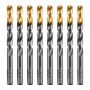 Сверло по металлу DENZEL 10 мм, HSS-Tin, Golden Tip, 8 шт.