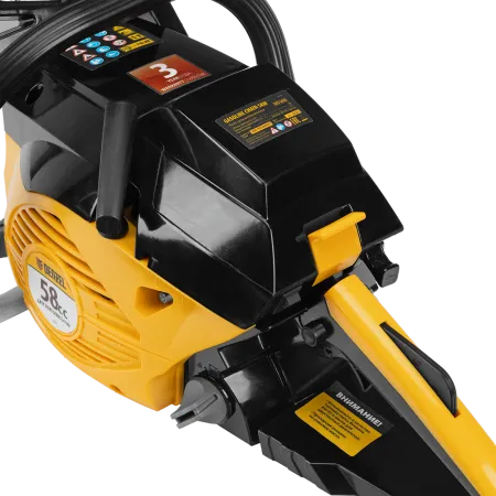 Пила цепная бензиновая DENZEL DGS-5820, шина 50 см, 4.1 л.с, шаг 0.325, 76 звеньев