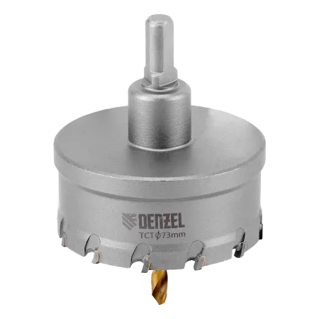 Коронка по металлу DENZEL 724021, 73 мм, твердосплавная