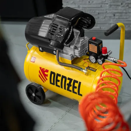 Компрессор воздушный прям. привод DENZEL DCV1800/50, 1,8 кВт, 50 литров, 320 л/мин
