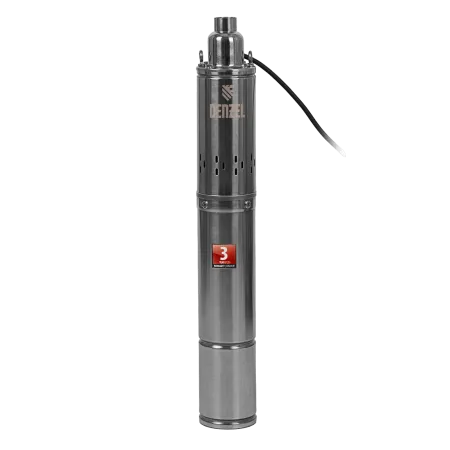 Скважинный насос DENZEL DWS-4-150, 1300 Вт, 2000 л/ч, напор 150 м, винтовой, диаметр 4